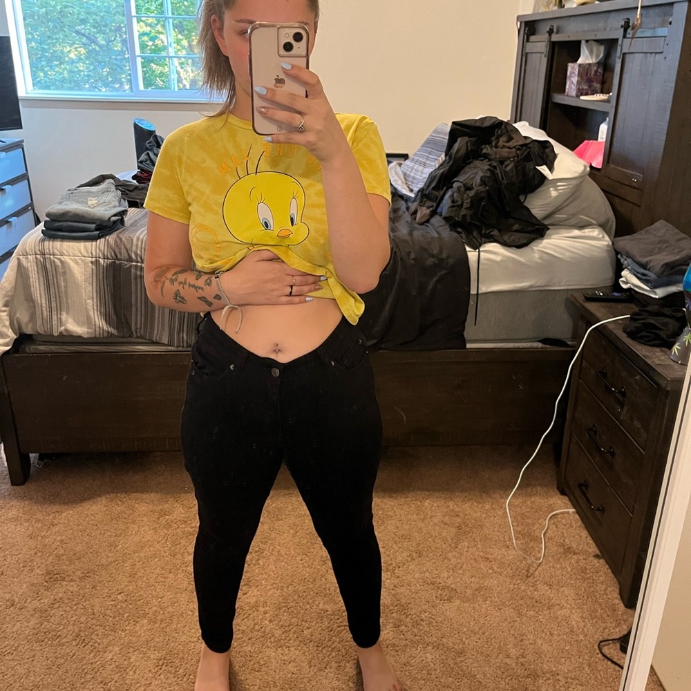 High rise jeggings